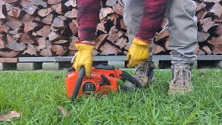 ECHO 500VL Chainsaw Cold Start