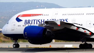 [4K] British Airways A380-800 Medical Emergency diversion @Barcelona-El Prat