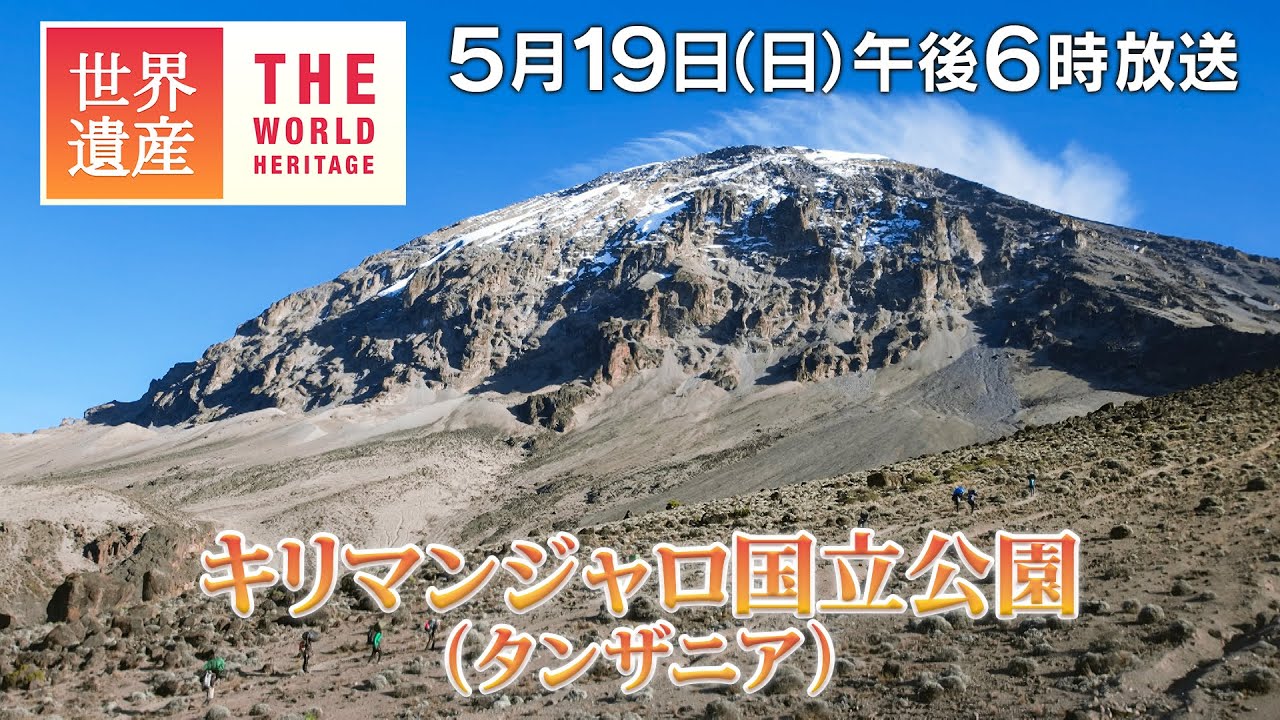 TBS世界遺産】アフリカ最高峰！赤道下の氷河へ～キリマンジャロ国立