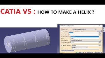 CATIA V5 : HOW TO MAKE A HELIX ?
