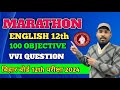 Vvi 100 objectives class  12th english