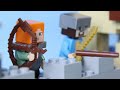 LEGO Minecraft Defend the Fort! STOP MOTION LEGO Minecraft Golems Attack | LEGO | Billy Bricks