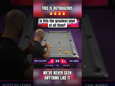 Greatest shot we’ve ever seen 🔥🤯 #8ballpool #pooltrickshots #trickshots #epic #epicreels