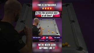 Greatest shot we’ve ever seen 🔥🤯 #8ballpool #pooltrickshots #trickshots #epic #epicreels