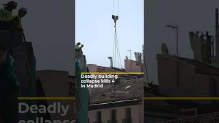 Deadly building collapse kills 4 in Madrid | #ajshorts