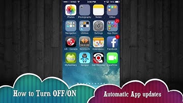 How to turn OFF/ON automatic updates iPhone iPad iPod