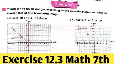 Exercise 12.3 Class 7th Maths kpk and PTB new course 2023 | unit 12 Math 7 ptb  and kpk 2022