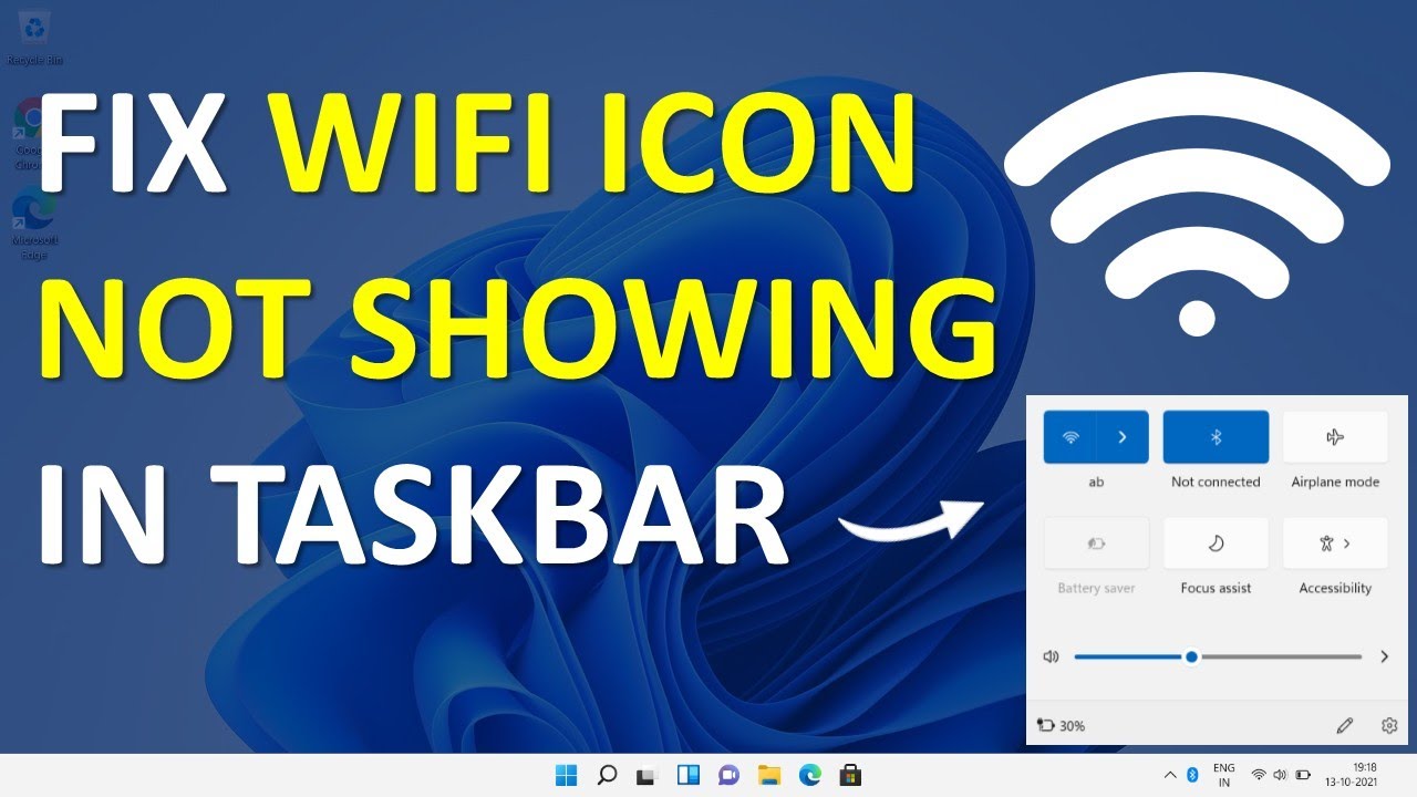 WiFi Icon Not Showing In Taskbar Windows 11 YouTube