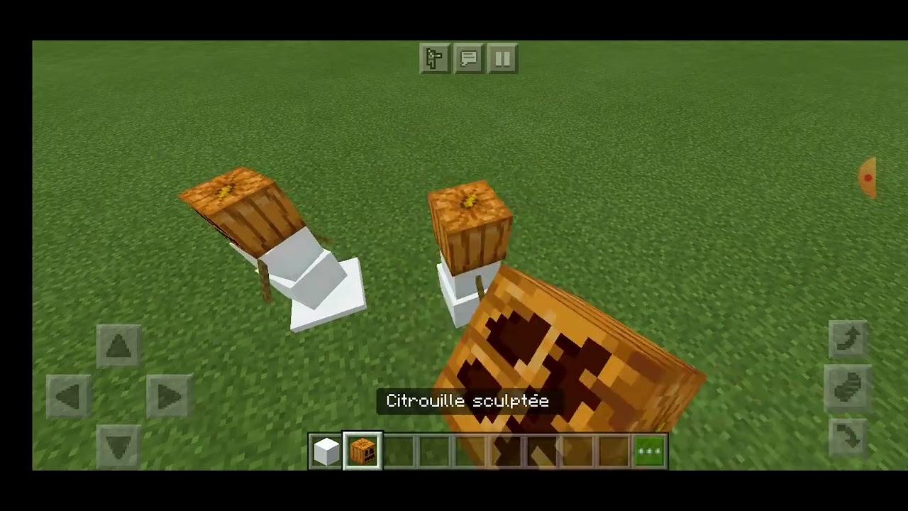 TUTO COMMENT FAIRE LE BONHOMME DE NEIGE MINECRAFT - YouTube