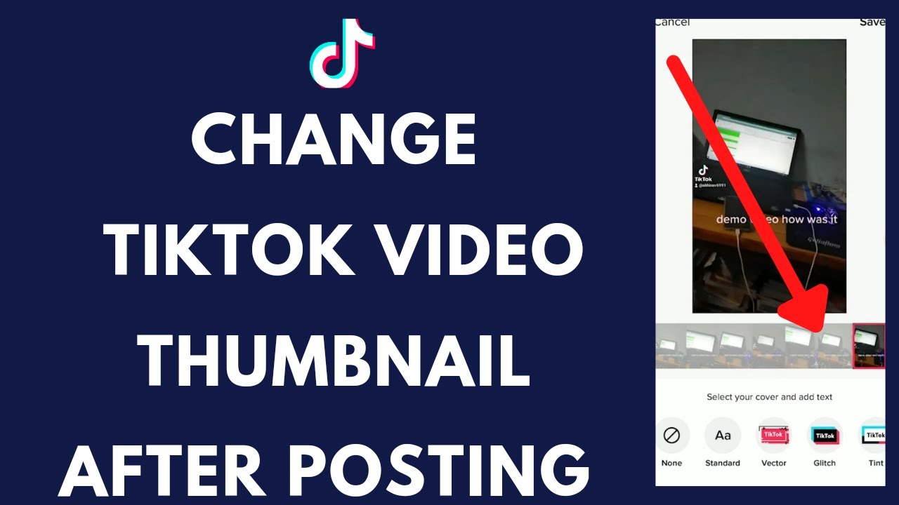 how to edit tik tok thumbnail after posting