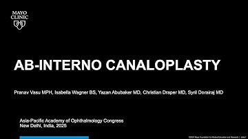 Ab Interno Canaloplasty with iTrack System - Dr. Syril Dorairaj