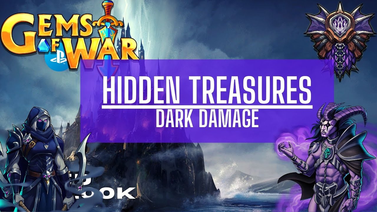 Gems of War | Hidden Treasures: Dark Damage |  (team and gameplay)
