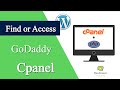 How to find and  Access cPanel on GoDaddy Account 2020