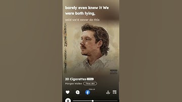 Thumbnail of 20 Cigarettes - Morgan Wallen #music #relax #feelgoodmusicchannel