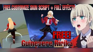 FREE! SKIN SCRIPT GUINEVERE AS RIRIKA MOBILE LEGENDS BANG BANG