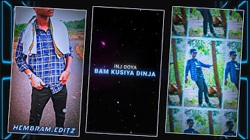 BAM KUSIYA DINJA XML 🎼 | Santali Edit in Alight Motion 🔥 | Viral Status Video 📱