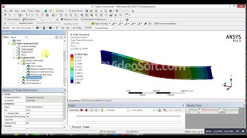 ANSYS Mechanical Tutorial –Simple Beam –Concentrated load -Bending stress and deflection