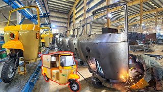 The Powerful 9 Seater Sazgar Auto Rickshaw Manufacturing in Factory // Best Quality Rickshaw 🛺 //