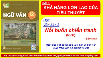 BÀI 1- nghe đọc NỖI BUỒN CHIẾN TRANH (trích) - BẢO NINH- Ngữ văn 12, tập 1- Kết nối, trang 19-24