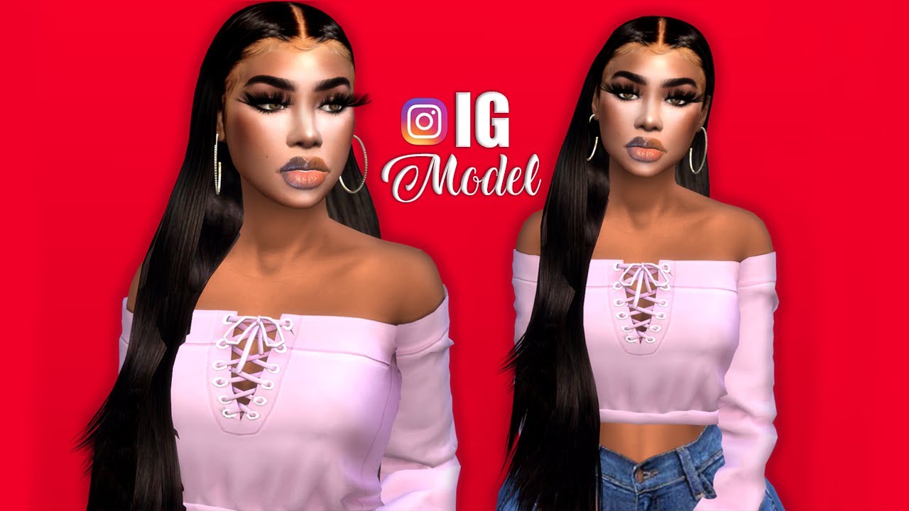 IG Model Create a sim ts4/CC Links listed below - YouTube