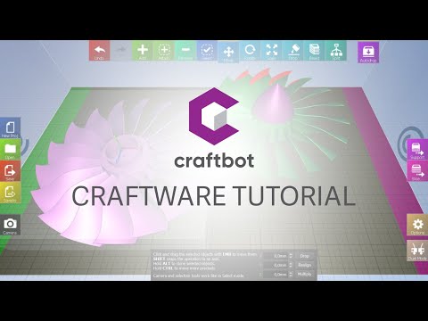 CraftUnique's CraftWare 3D printer software demonstration #1