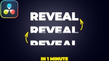 How to REVEAL TEXT in Davinci Resolve | Text Reveal Animation