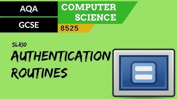 61. AQA GCSE (8525) SLR10 - 3.2 Authentication routines