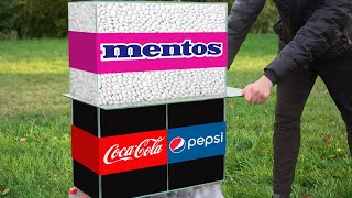 Experiment: Coca Cola VS Mentos & Pepsi VS Mentos