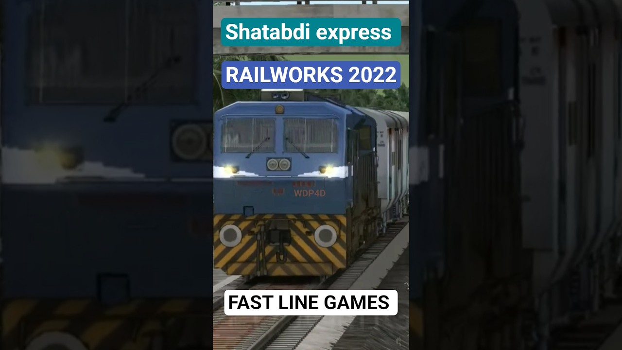 WDP4D Shatabdi Express 130.31 KMHP High Speed Train Railworks 2022 Train simulator Classic 2022