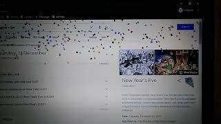 New year's Eve Google easter egg! 🎉🎉