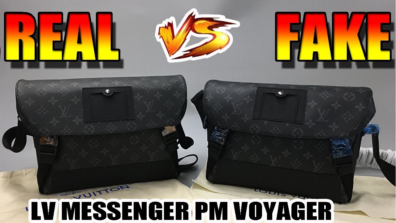 Real vs Fake Louis Vuitton Monogram Eclipse Messenger Voyager