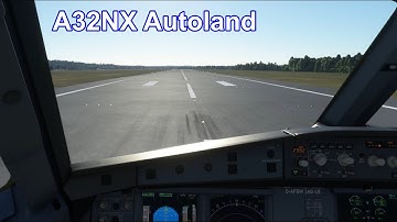 Flybywire A32NX autoland Test. Microsoft Flight Simulator