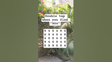 Observation Visual Test: 5 Seconds For You To Spot:904. Try Your Skills!  #search #puzzle #shorts