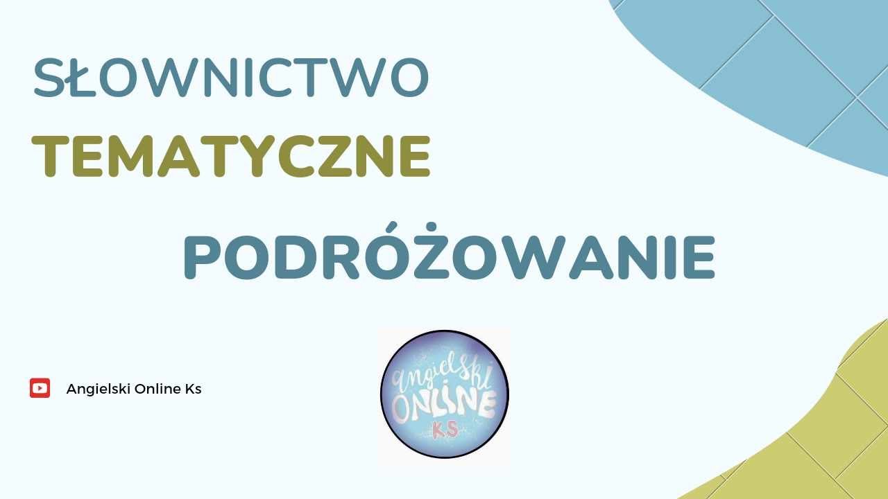 Słownictwo tematyczne - Podróżowanie - YouTube
