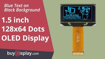 Blue I2C 1.5 inch OLED Screen Serial 128x64 Display Module,SSD1309 Contrller