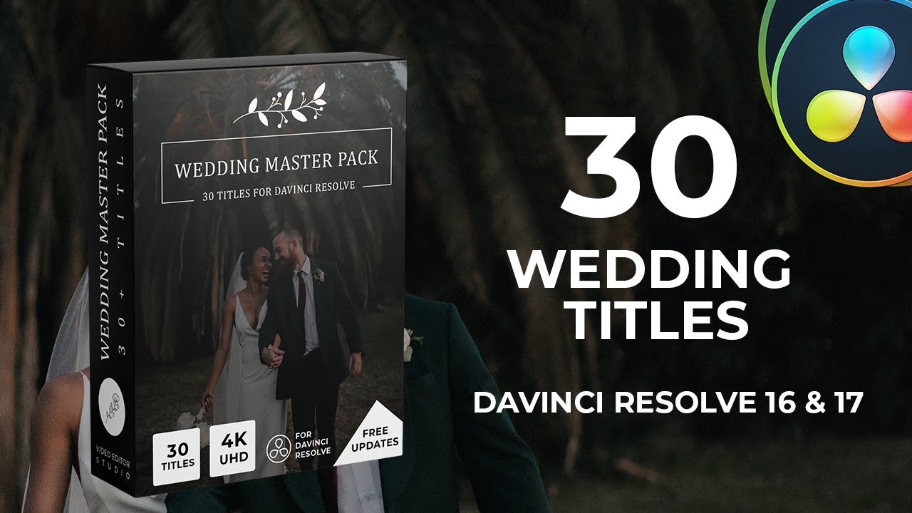 davinci resolve wedding titles free