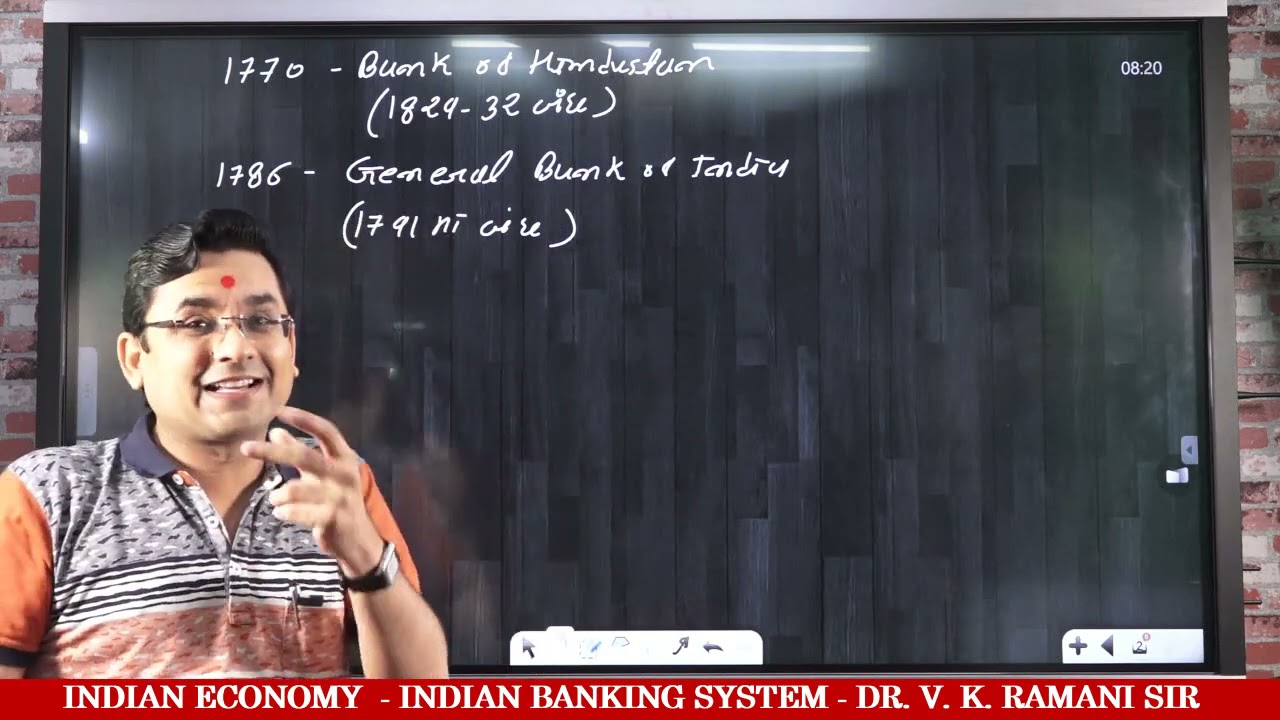 INDIAN ECONOMY | INDIAN BANKING SYSTEM | DR. V. K. RAMANI SIR | UPSC | GPSC | ALL EXAM