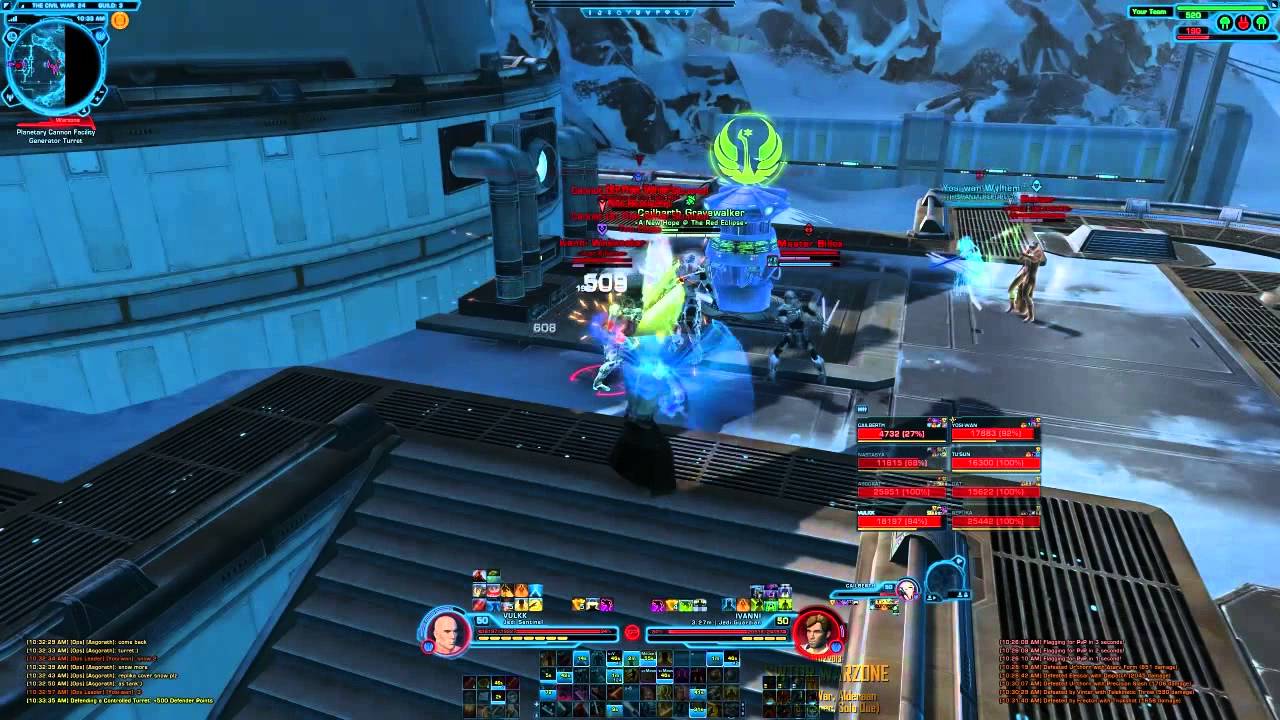 SWTOR WZ - Vulkk in The Civil War, Alderaan (Sentinel Combat Spec, SoloQue, 19.02.2013)