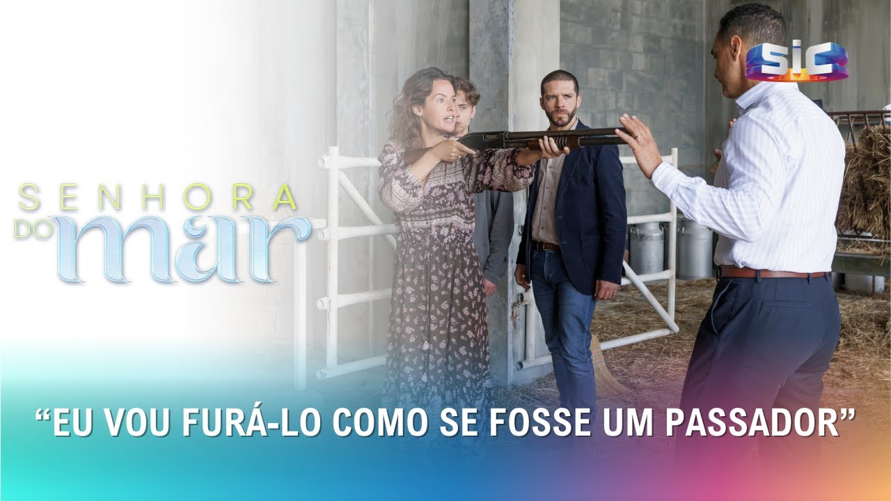 Desespero! Flávia aponta caçadeira a Alex | Senhora do Mar