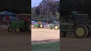 John Deere 4020 Farm Stock Tractor Pull 6MPH #deere #tractor #tractorpulling