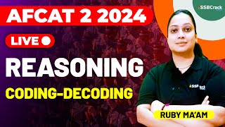AFCAT 2 2024 Exam Reasoning Live - Coding Decoding