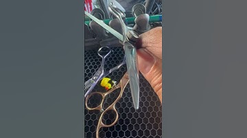 For your protection: immediately compare your sharpened scissors to  edges on a new shear. GAME OVER