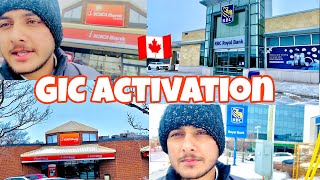 GIC Activation process in Canada 🇨🇦 from icici bank to RBC ✅ for students 🔆 and how life in 🇨🇦