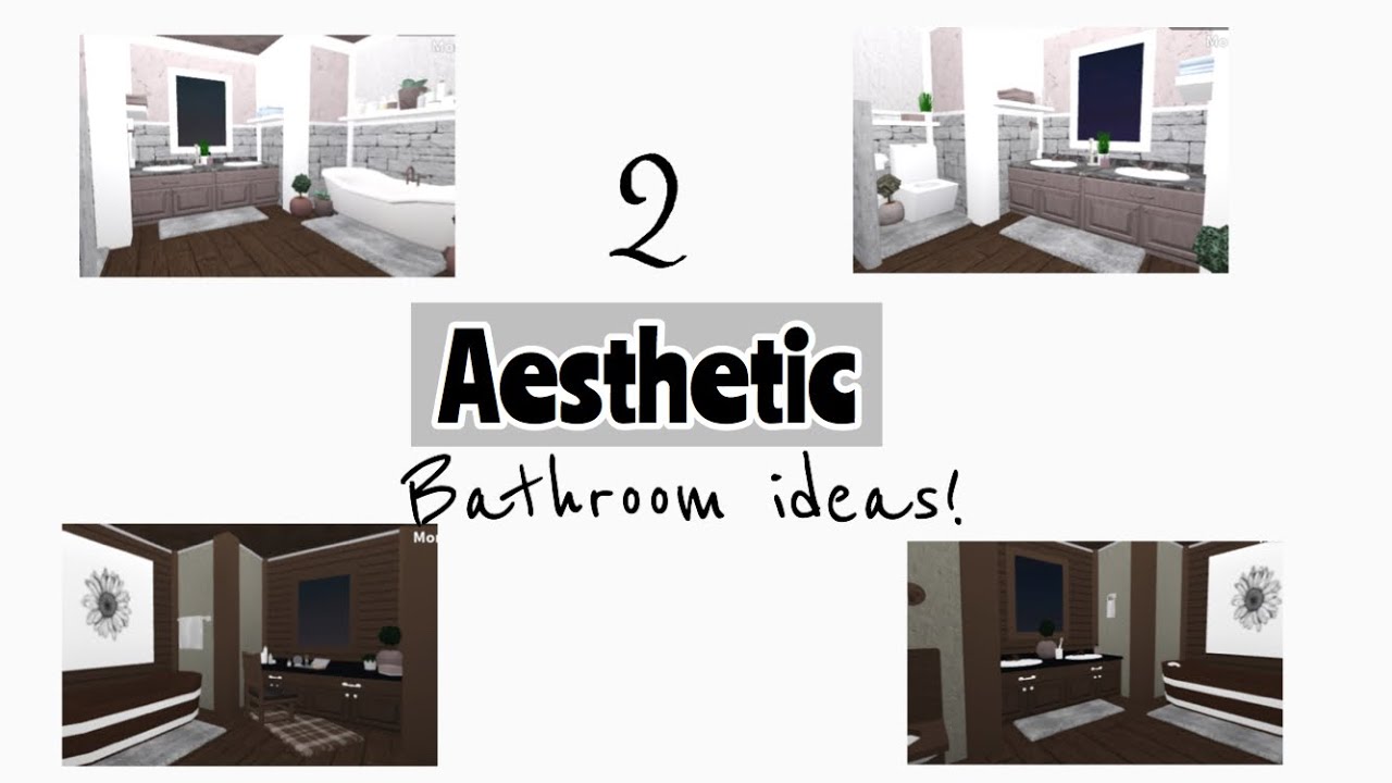 Roblox:2 aesthetic bathroom ideas|Bloxburg - YouTube