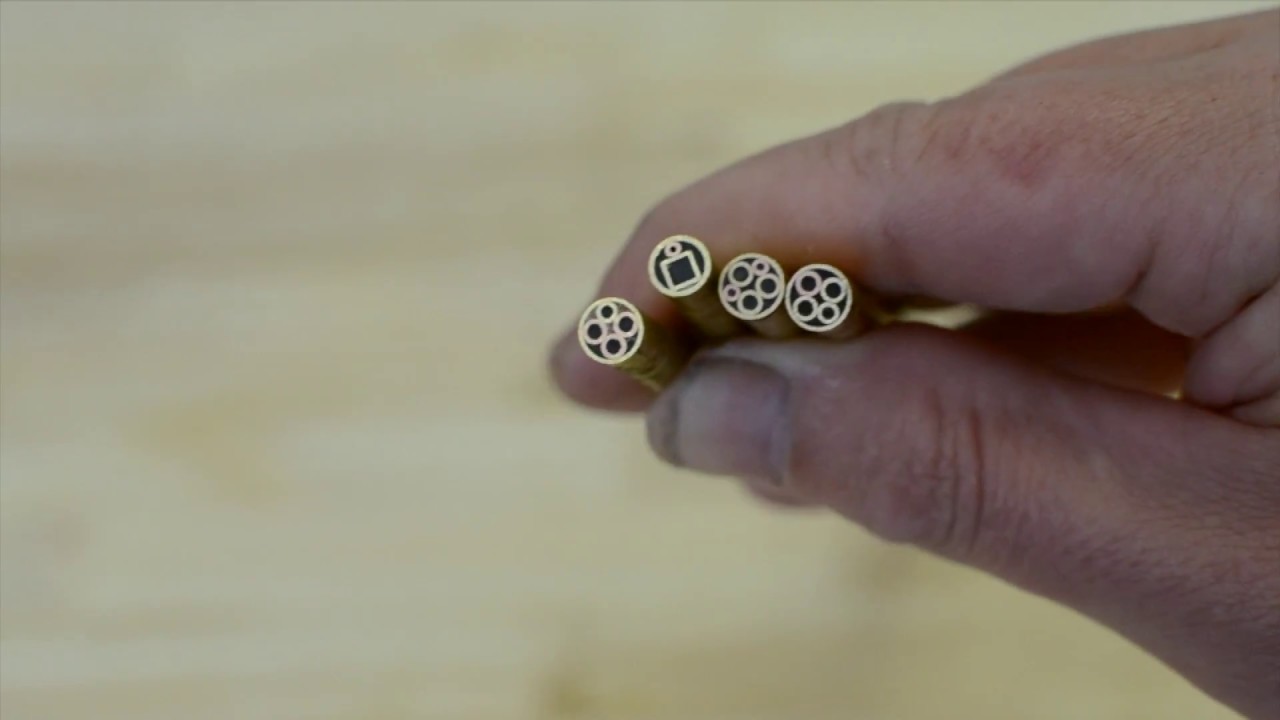 Mosaic pins for knives YouTube