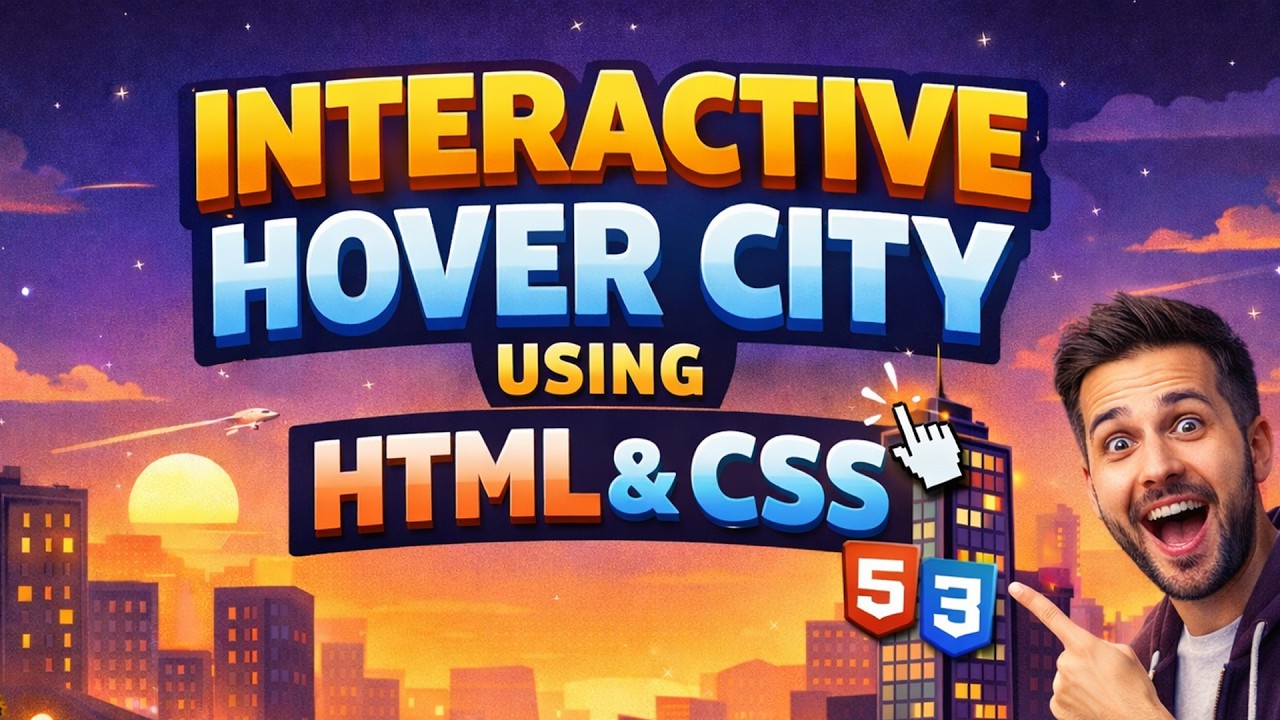 Html City Image I Built an Interactive Hover City Using Only HTML & CSS 🤩🤩🤩 - YouTube