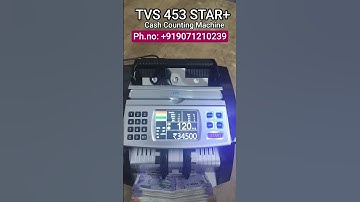 #cashcountingmachine TVS 453 Star+ Note Counting Machine in #india