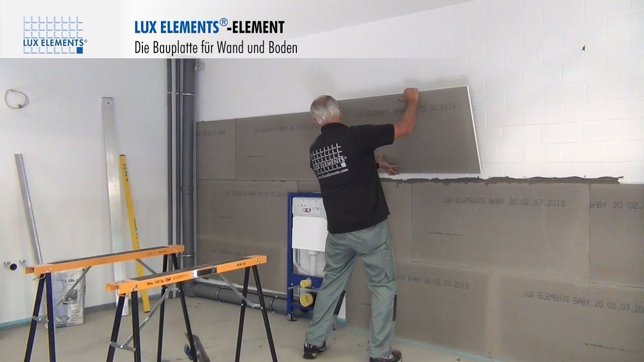 Lux elements montage: bauplatte element als wandverkleidung auf ...