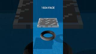 1 FACE vs 262144 FACE 3D Cloth Simulation - ASMR #clothsimulation #blender #asrm #3dart #animation