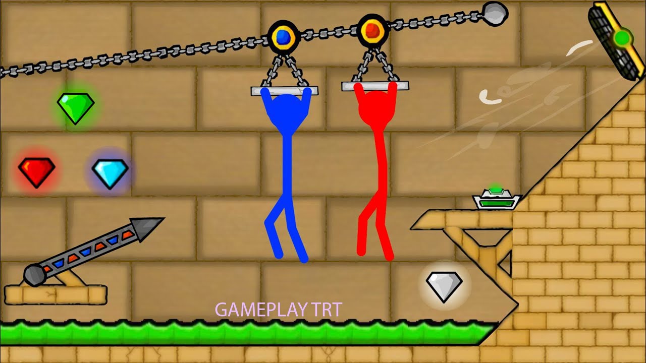 red boy and blue girl stickman Animation gameplay p2 YouTube